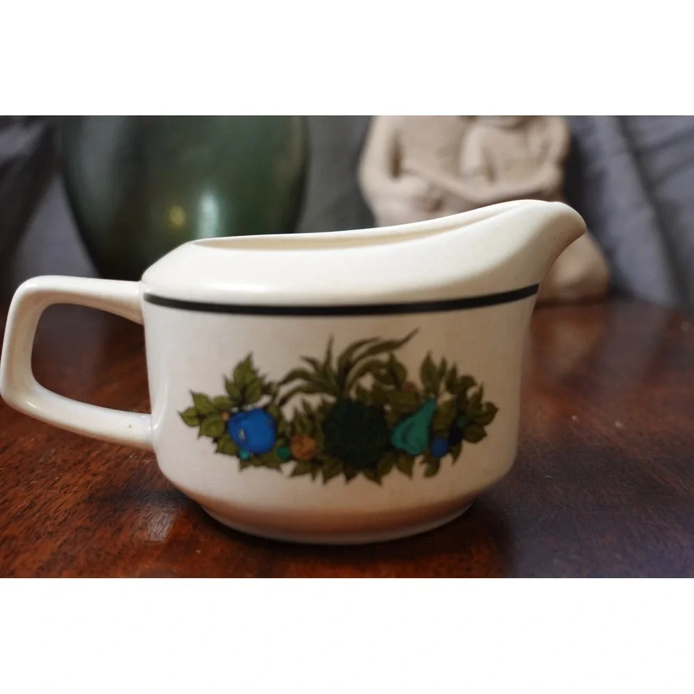Lenox Temperware Fall‎ Bounty Creamer Pitcher Vintage Fruit Pattern Made in USA